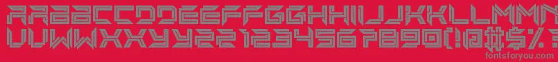 imminent line Font – Gray Fonts on Red Background