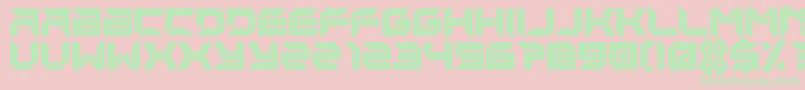 imminent line Font – Green Fonts on Pink Background