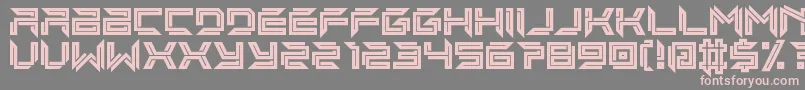 imminent line Font – Pink Fonts on Gray Background