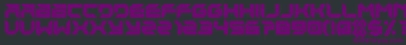 imminent line Font – Purple Fonts on Black Background