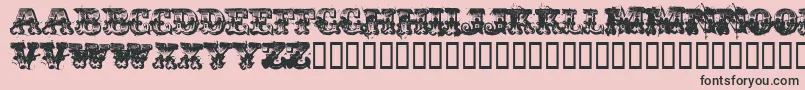 Immoral Font – Black Fonts on Pink Background