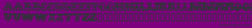 Immoral Font – Black Fonts on Purple Background