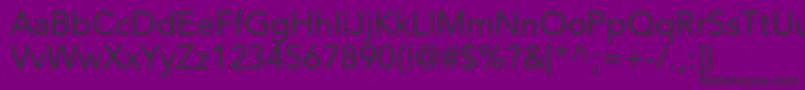 AvenirltstdRoman Font – Black Fonts on Purple Background