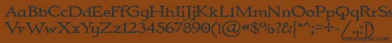 IMMORTAL Font – Black Fonts on Brown Background