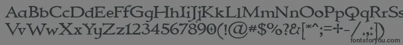 フォントIMMORTAL – 黒い文字の灰色の背景