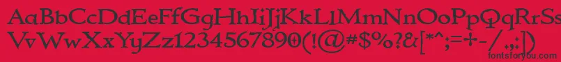 IMMORTAL Font – Black Fonts on Red Background