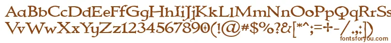 Шрифт IMMORTAL – коричневые шрифты