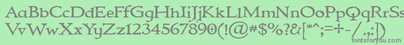 Шрифт IMMORTAL – серые шрифты на зелёном фоне