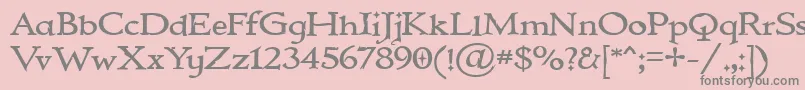 IMMORTAL Font – Gray Fonts on Pink Background
