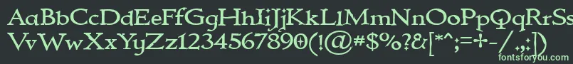 IMMORTAL Font – Green Fonts on Black Background