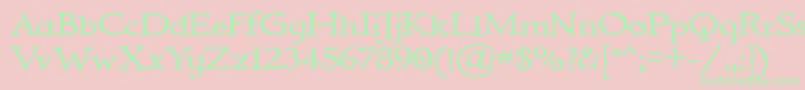 IMMORTAL Font – Green Fonts on Pink Background
