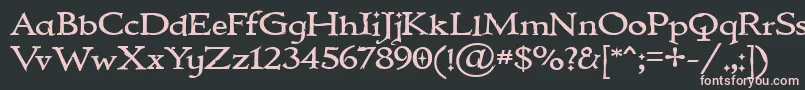 IMMORTAL Font – Pink Fonts on Black Background