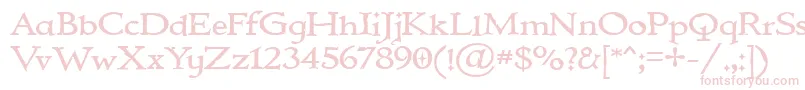 フォントIMMORTAL – 白い背景にピンクのフォント