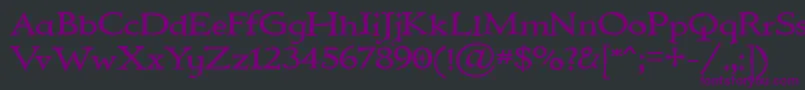 IMMORTAL-fontti – violetit fontit mustalla taustalla
