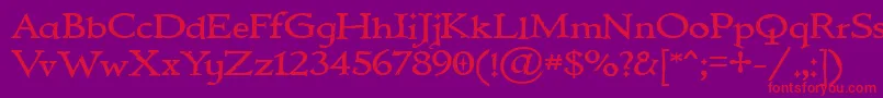 IMMORTAL Font – Red Fonts on Purple Background
