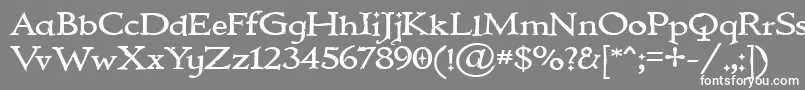 フォントIMMORTAL – 灰色の背景に白い文字