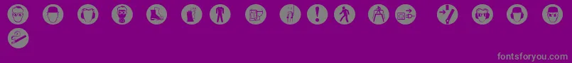 Шрифт imperatives tables – серые шрифты на фиолетовом фоне