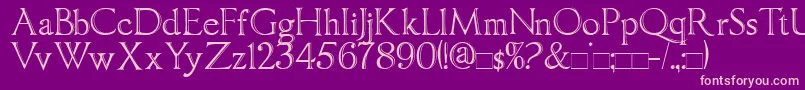More about ImperatorBronze Font ImperatorBronze Font – Pink Fonts on Purple Background