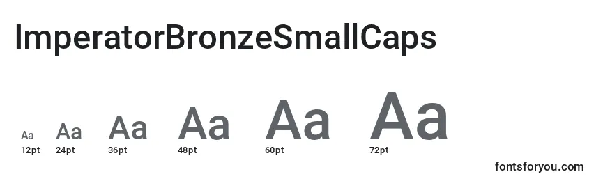 Размеры шрифта ImperatorBronzeSmallCaps (130228)