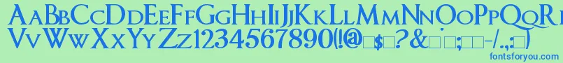 More about ImperatorSmallCaps Bold Font ImperatorSmallCaps Bold Font – Blue Fonts on Green Background