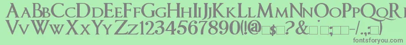 More about ImperatorSmallCaps Bold Font ImperatorSmallCaps Bold Font – Gray Fonts on Green Background