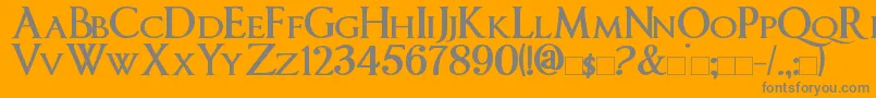 En savoir plus sur la police ImperatorSmallCaps Bold Police ImperatorSmallCaps Bold – polices grises sur fond orange