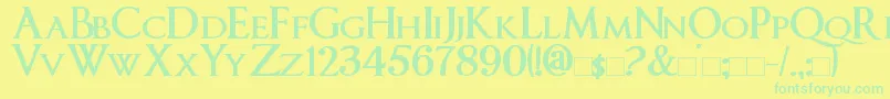 Подробнее о шрифте ImperatorSmallCaps Bold Шрифт ImperatorSmallCaps Bold – зелёные шрифты на жёлтом фоне