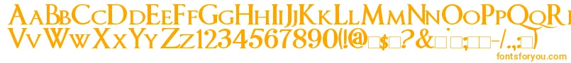 Police ImperatorSmallCaps Bold – polices orange