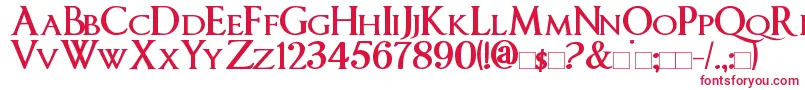 ImperatorSmallCaps Bold Font – Red Fonts on White Background