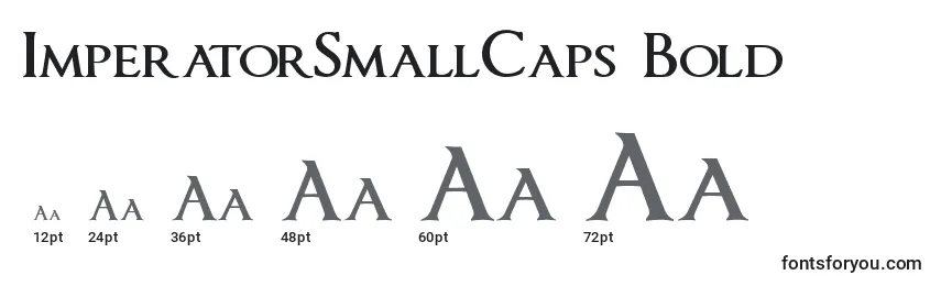 Размеры шрифта ImperatorSmallCaps Bold