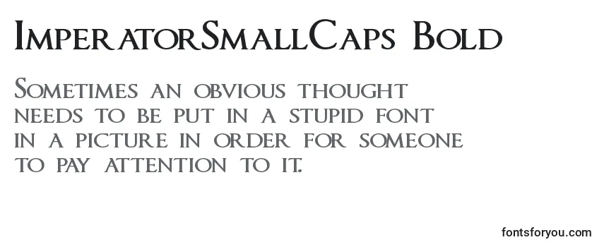 ImperatorSmallCaps Bold フォントのレビュー