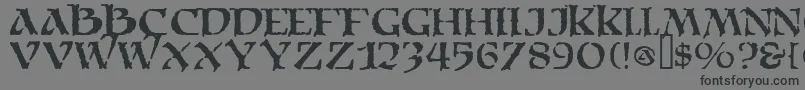 Moria Font – Black Fonts on Gray Background
