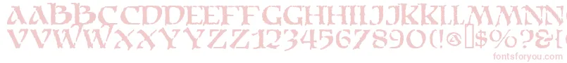 Moria Font – Pink Fonts on White Background