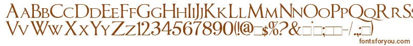 ImperatorSmallCaps Font – Brown Fonts on White Background