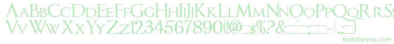 ImperatorSmallCaps Font – Green Fonts on White Background