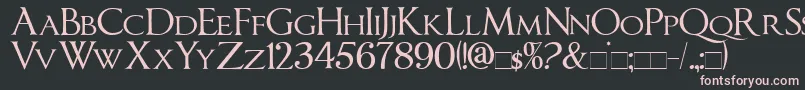 ImperatorSmallCaps Font – Pink Fonts on Black Background
