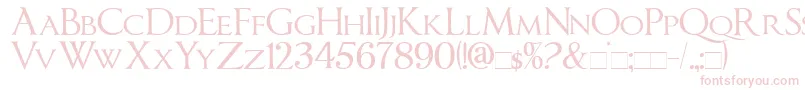 ImperatorSmallCaps Font – Pink Fonts on White Background