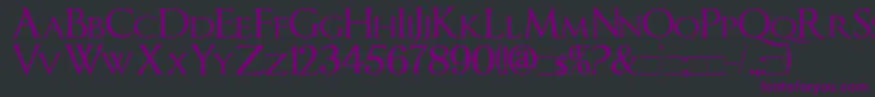 ImperatorSmallCaps Font – Purple Fonts on Black Background