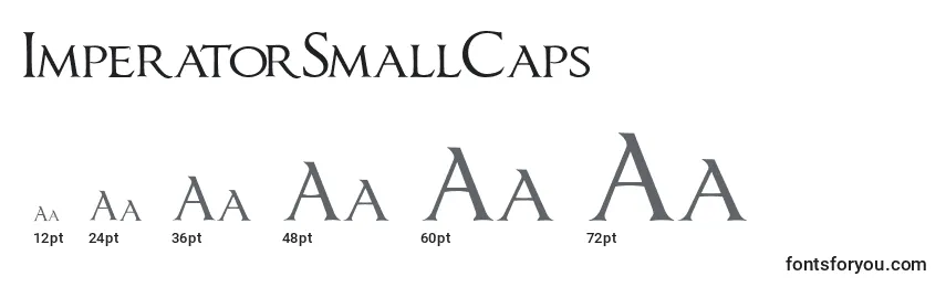 Größen der Schriftart ImperatorSmallCaps (130230)