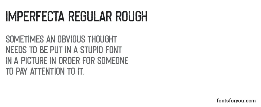 Imperfecta Regular Rough Font