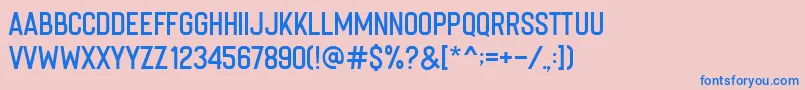 Подробнее о шрифте Imperfecta Regular Шрифт Imperfecta Regular – синие шрифты на розовом фоне