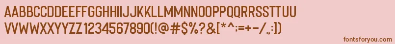 Lisätietoja Imperfecta Regular-fontista Imperfecta Regular-fontti – ruskeat fontit vaaleanpunaisella taustalla