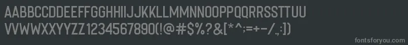 Шрифт Imperfecta Regular – серые шрифты на чёрном фоне