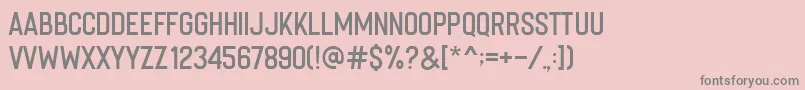 Weitere Informationen zur Imperfecta Regular-Schriftart Imperfecta Regular-Schriftart – Graue Schriften auf rosa Hintergrund