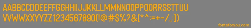 Imperfecta Regular Font – Orange Fonts on Gray Background