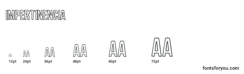 Impertinencia Font Sizes