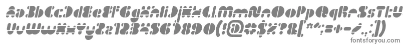 フォントImpluse Of Heart Italic – 灰色のフォント