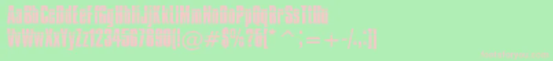 IMPOS0   Font – Pink Fonts on Green Background