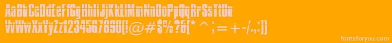 IMPOS0   Font – Pink Fonts on Orange Background