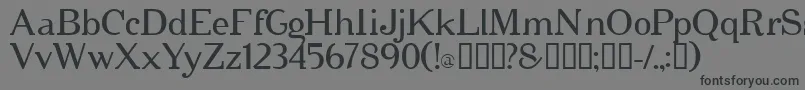 Cipher Font – Black Fonts on Gray Background